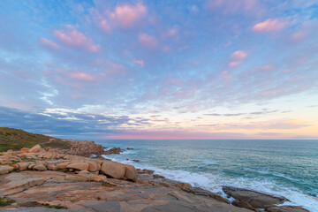 Dramatic view of Port Elliot rocky coast, Fleurieu Peninsula, South Australia
