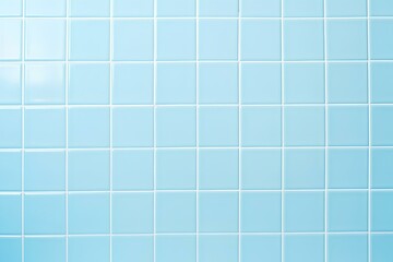 light blue tile wall chequered background bathroom floor texture. Ceramic wall and floor tiles mosaic background in bathroom and kitchen clean. Pool design pattern geometric with grid wallpaper. - obrazy, fototapety, plakaty
