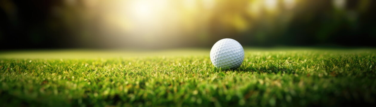 A golf ball close up. Hand edited generative AI.