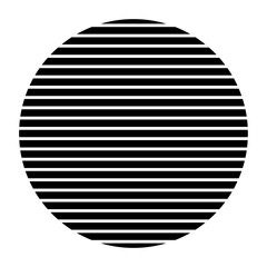 Circle halftone abstract dotted circles round icon.