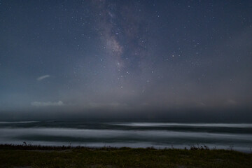 海と天の川　静岡県浜岡砂丘