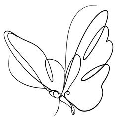 Butterfly line art