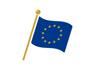 EUの国旗アイコン ベクターイラスト - obrazy, fototapety, plakaty