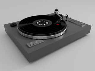 Fototapeta premium Platine disque vintage