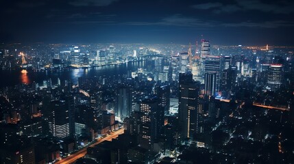 東京の夜景イメージ10 - obrazy, fototapety, plakaty