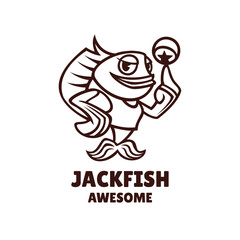 Jack fish Logo