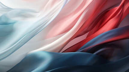 Obraz premium Close up of red, white, and blue background suitable for patriotic designs, 4th of July, American pride, and national holidays.