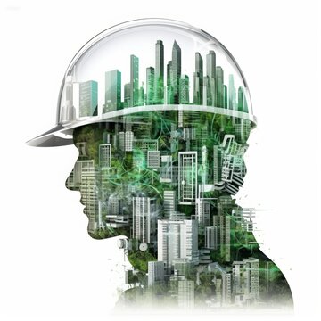 Generative AI of  Green technology and Environmental technology concept. Artificial Intelligence and Technology,  Resource recycling, Recycling society, Green tech, Sustainable development goals, SDGs