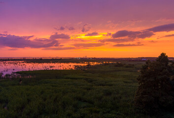 Mobile Bay sunset on the Alabama Gulf Coast