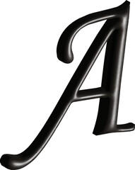 3d A and B Letter Alphabet Vector image