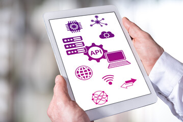 Api concept on a tablet