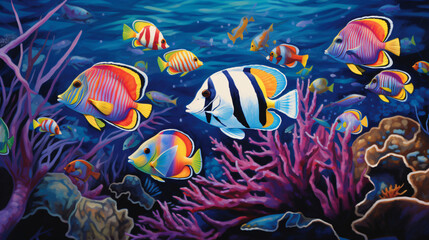 Obraz na płótnie Canvas Tropical fishes