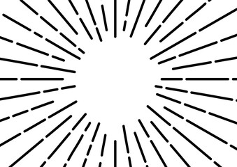 集中線　背景　白黒　シンプル　破線