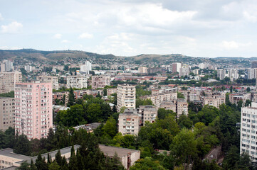 Fototapeta na wymiar cityscape of Tbilisi