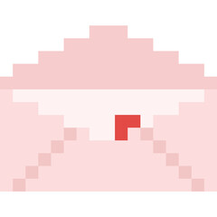 Pixel art valentine love letter icon 2