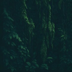 Fototapeta na wymiar jungle in the night, nature, plant, decoration