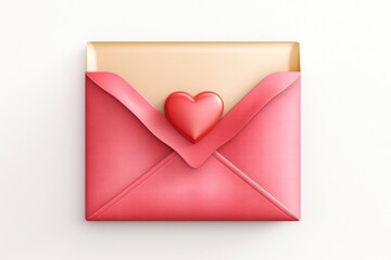 Love Letter Envelope with Heart