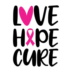 Love Hope Cure Svg