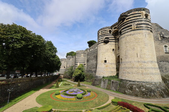Le château, château des ducs d'Anjou, ville de Angers, département du Maine et Loire, France