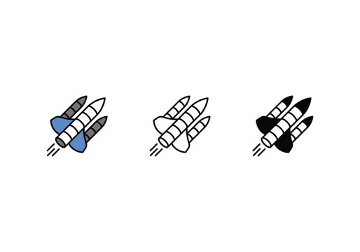 space shullte icon vector stock illustration.