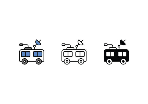 space car icon vector stock illustration.