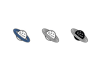 space icon vector stock illustration.