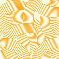 Pasta background, spaghetti abstract geometric pattern. Noodle yellow poster.