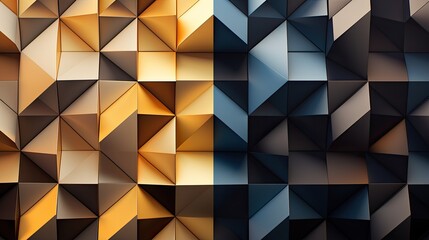 Geometric metallic shapes in shifting gradients