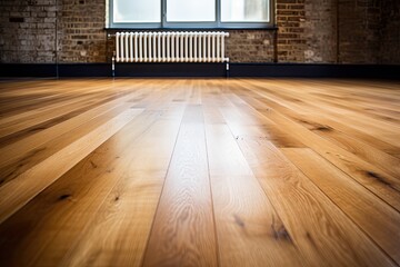 Changing floor from carpets to solid oak wood in house renovation with beautiful golden handscraped oiled European oak.