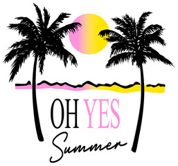 Obraz premium Summer pattern design that can be used on t-shirts and many places.