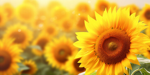 Fototapeta premium sunflower close up