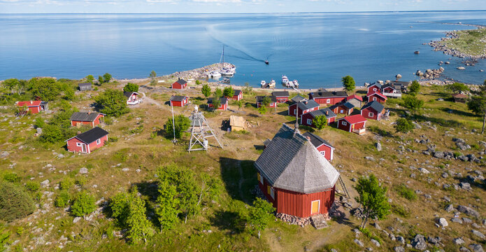 Maakalla island and its fishing village, Finland. Popular summer destination from Kalajoki Hiekkas&auml;rk&auml;t.