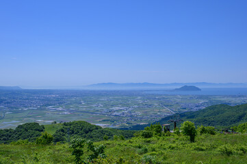 Fototapeta na wymiar きじひき高原からの眺め