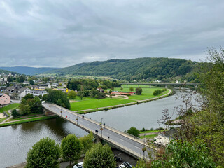 The Alte Bridge above the Saar river in Saarburg, Germany.