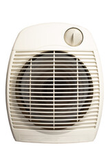 Electric space fan heater isolated on transparent background
