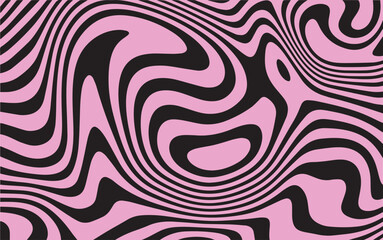 Liquify Lines background, Abstract horizontal background with colorful waves. Trendy Retro vector © JK2507