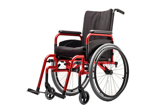 Wheelchair Isolated on Transparent Background. AI