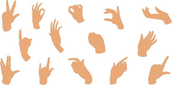 Set Of Hand Gestures