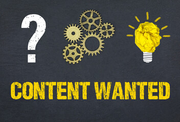 Obraz premium Content Wanted