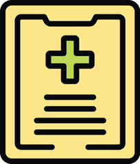 Fototapeta premium Digital user icon outline vector. Account form. Web page color flat