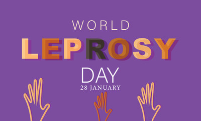 World Leprosy day. background, banner, card, poster, template. Vector illustration.