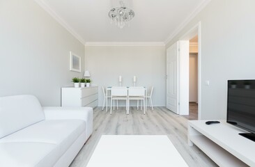 Fototapeta na wymiar Modern house living room interior design 