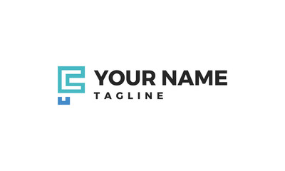 Fototapeta premium Modern and clean letter F logo design for Finance, Real estate, and industrial business. 
