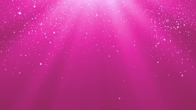 Abstract background with shining particles pink color and glitter sparkle