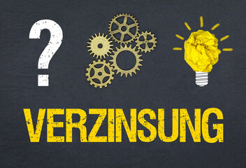 Obraz premium Verzinsung 