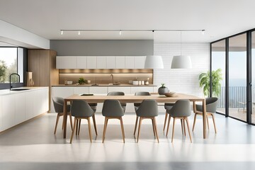 modern kitchen interior generated ai