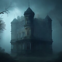 haunted house in the woods