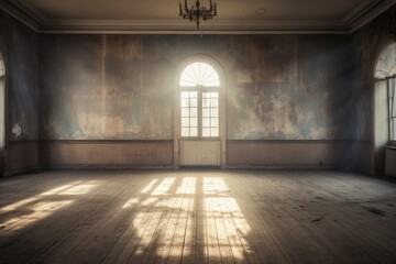 an empty interior room.