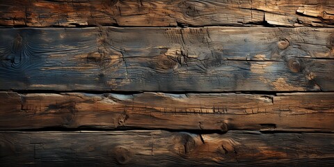 Naklejka premium AI Generated. AI Generative. Retro vintage old antique wooden texture surface background. Carpentry woodwork mockup. Graphic Art