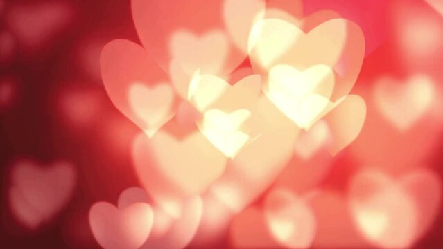 romantic love heart pattern background